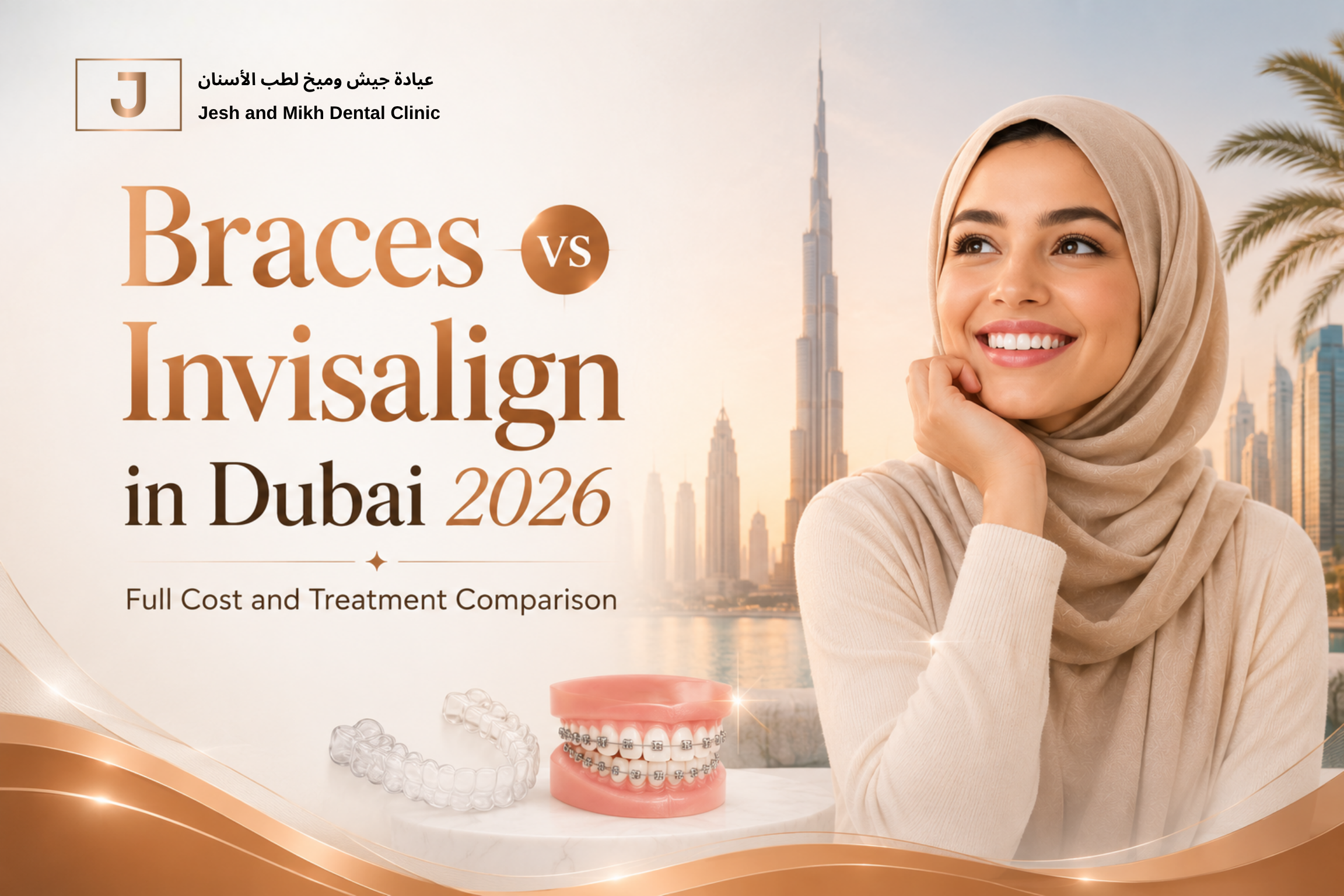 Braces vs Invisalign in Dubai 2026 - Full Cost and Treatment Comparison