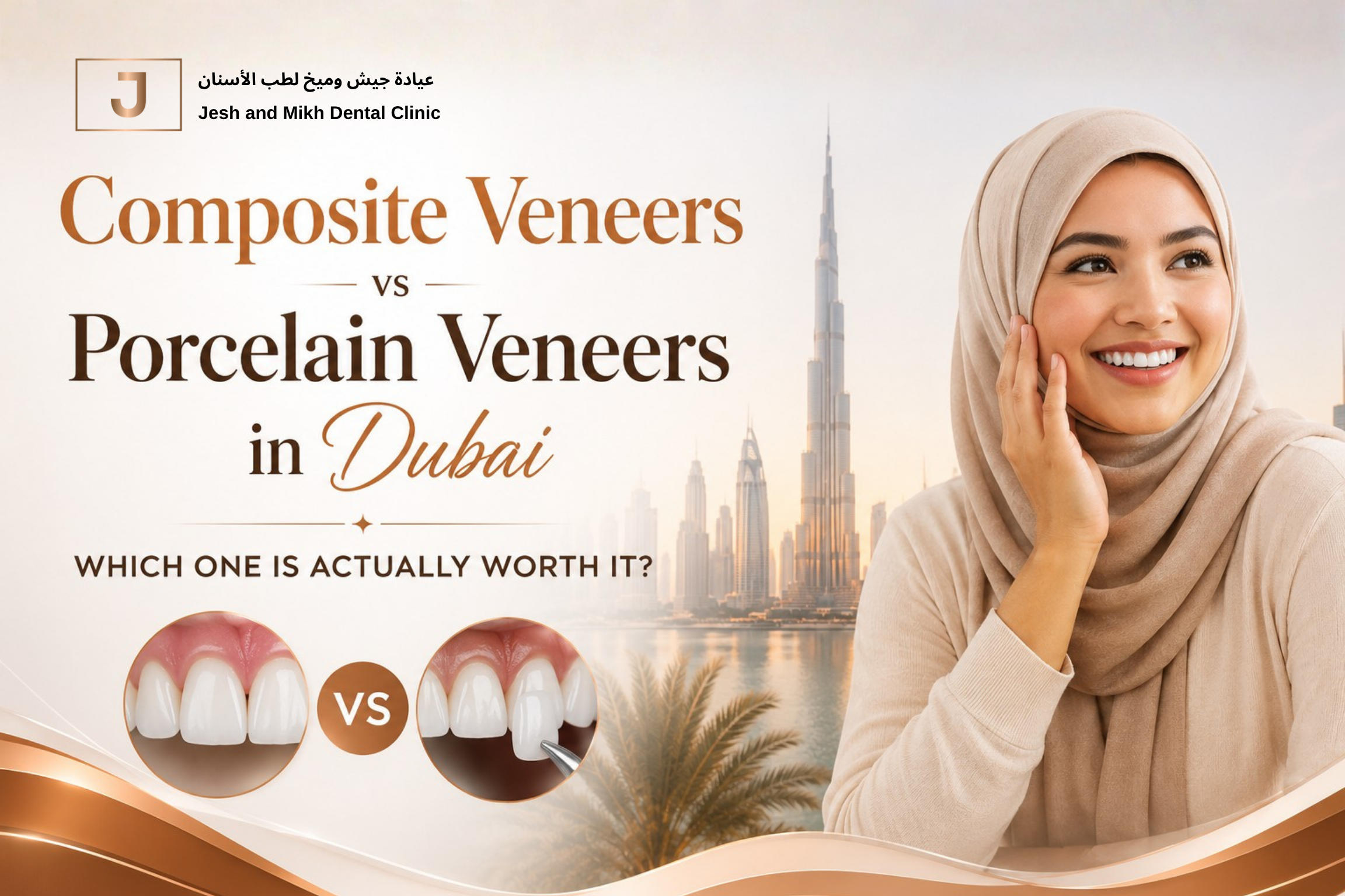 Composite Veneers vs Porcelain Veneers in Dubai — Which One Is Actually Worth It?